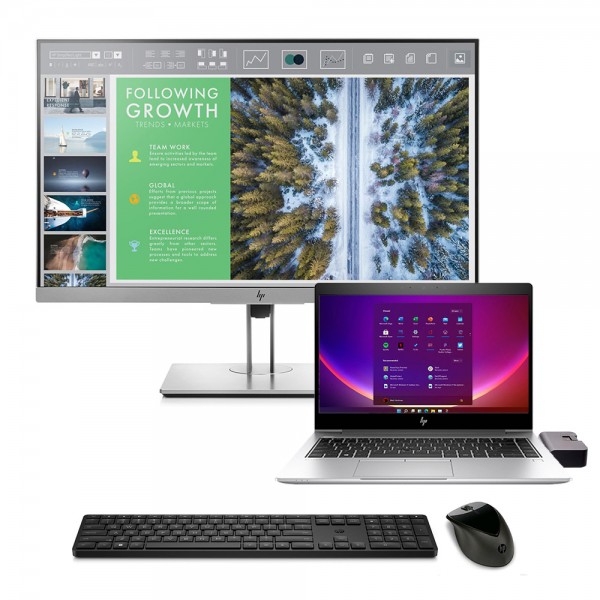 HP EliteBook 840 G6,  i5-8365U + HP EliteDisplay E243 + Docking station + HP wireless set HP EliteBook 840 G6,  i5-8365U + HP EliteDisplay E243 + Docking station + HP wireless set